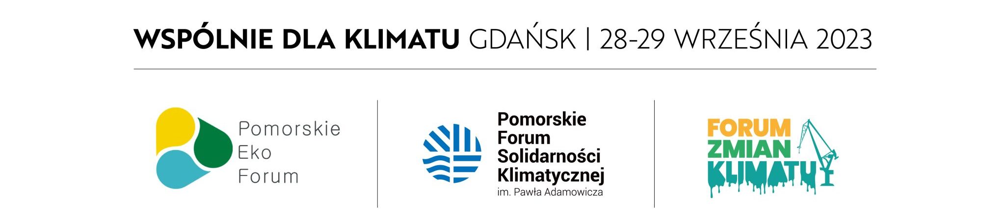Banner - Pomorskie Forum Solidarności Klimatycznej 2023